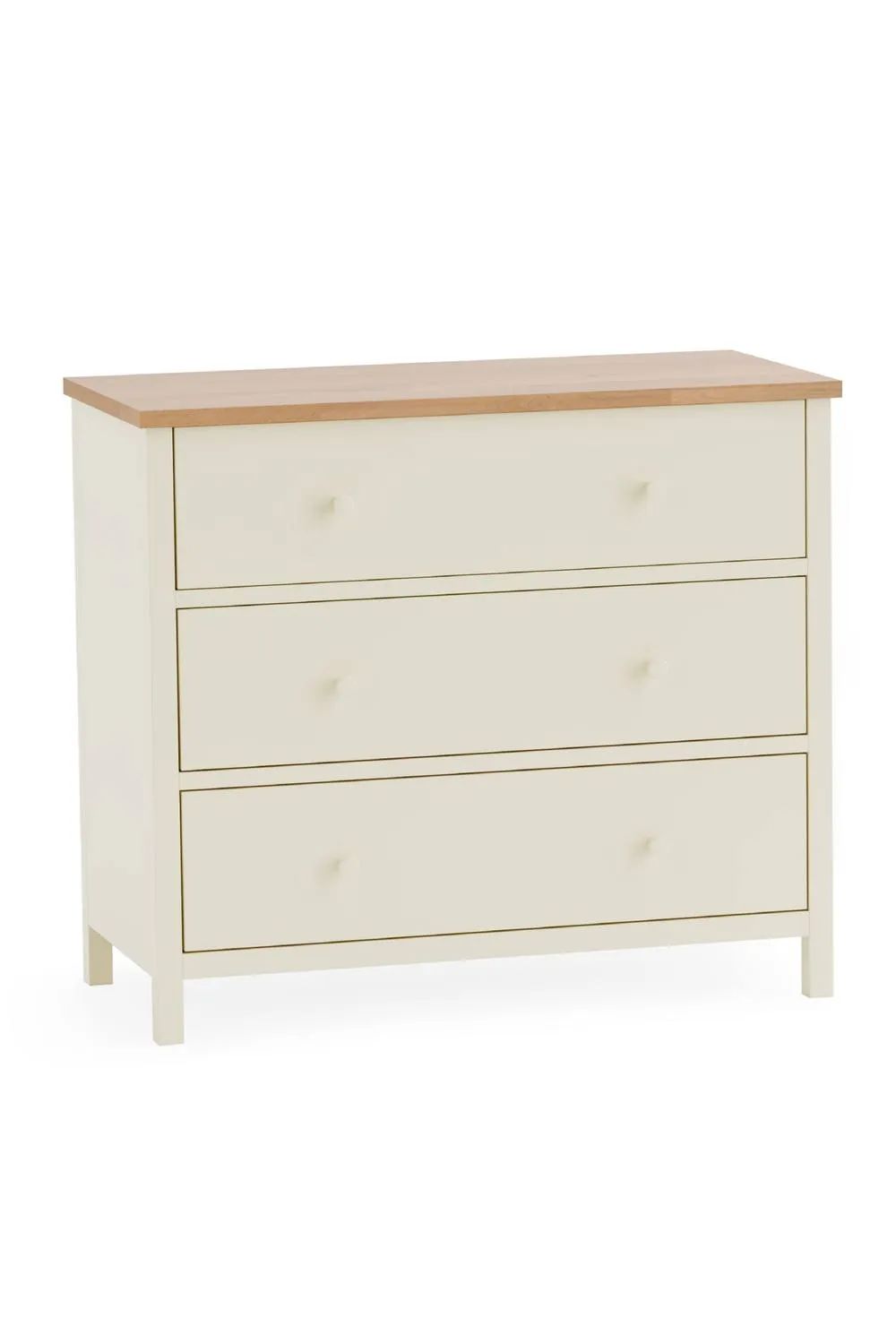 Julian Bowen Coxmoor 3 Drawer Chest in Ivory 2