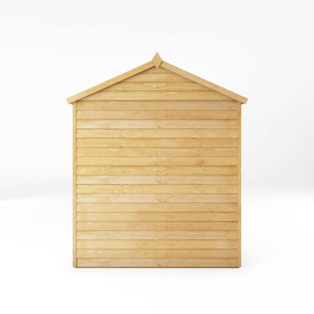 Mercia 10 x 6 Feet Overlap Reverse Apex Shed - L190.5 x W299.4 x H221.8 cm in Brown 3