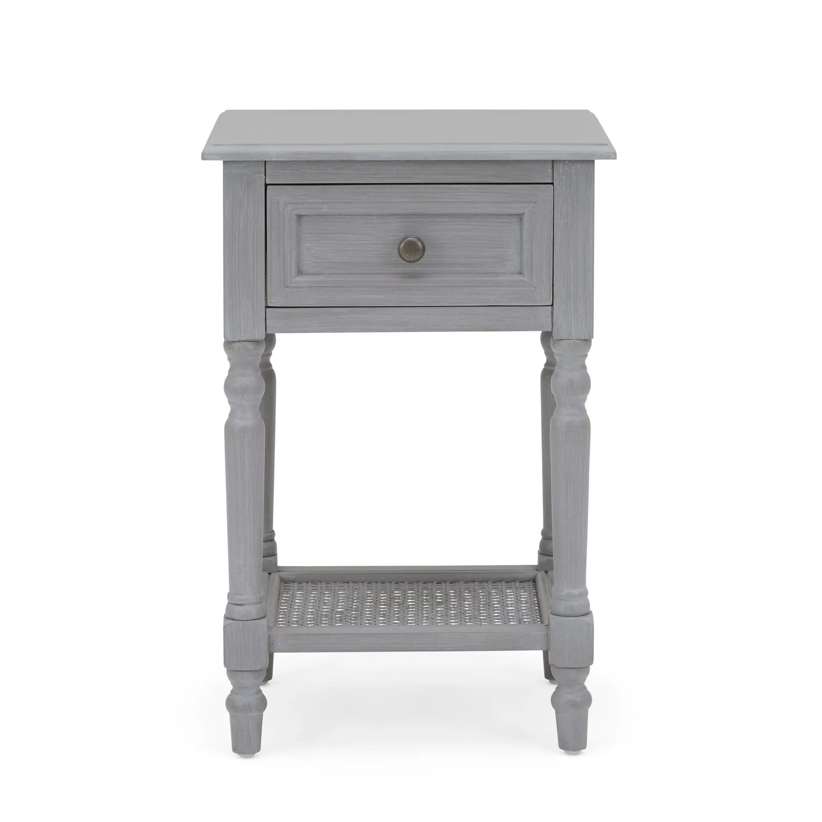 Lucy Cane Grey Nightstand Slate (Grey)