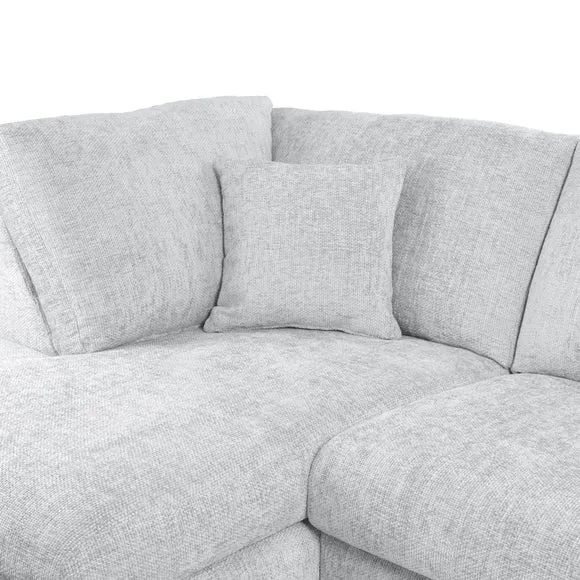 Carson Deep Sit Chunky Chenille Corner Sofa 6