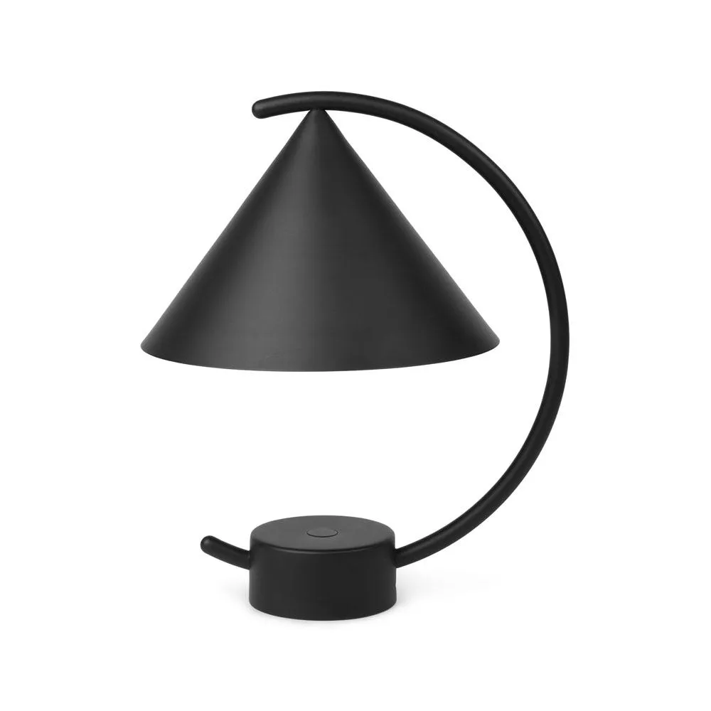 ferm LIVING Meridian LED Portable Table Lamp Black 2