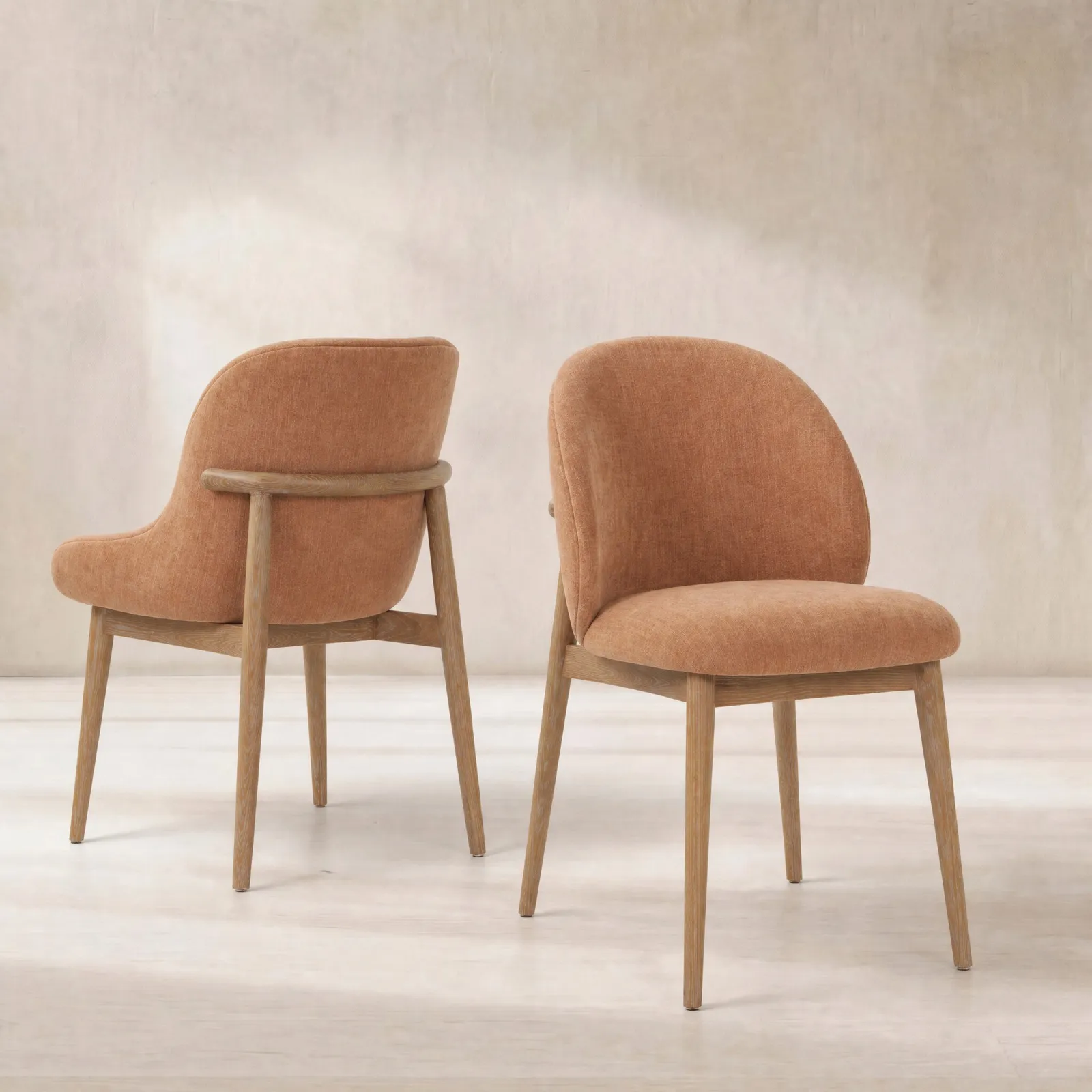 Erith Dining Chair, Orange Fabric | Barker & Stonehouse
