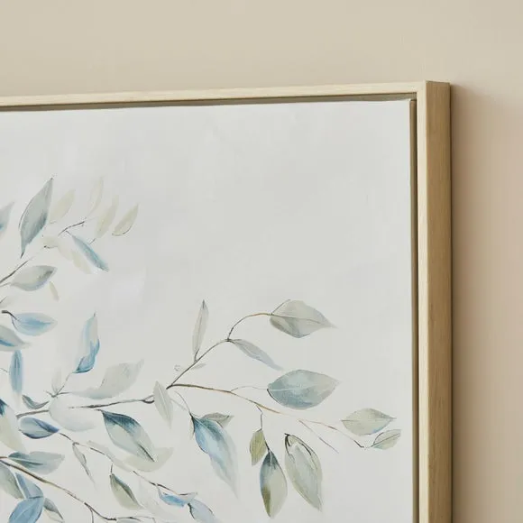 Green Floral Vase Framed Canvas 2