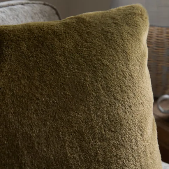 Double Sided Faux Fur Square Cushion 2