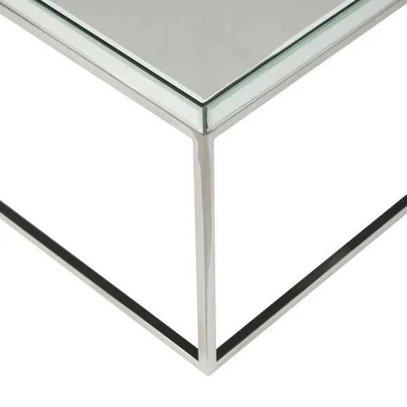 Elysee Square Coffee Table, Mirrored Glass 5