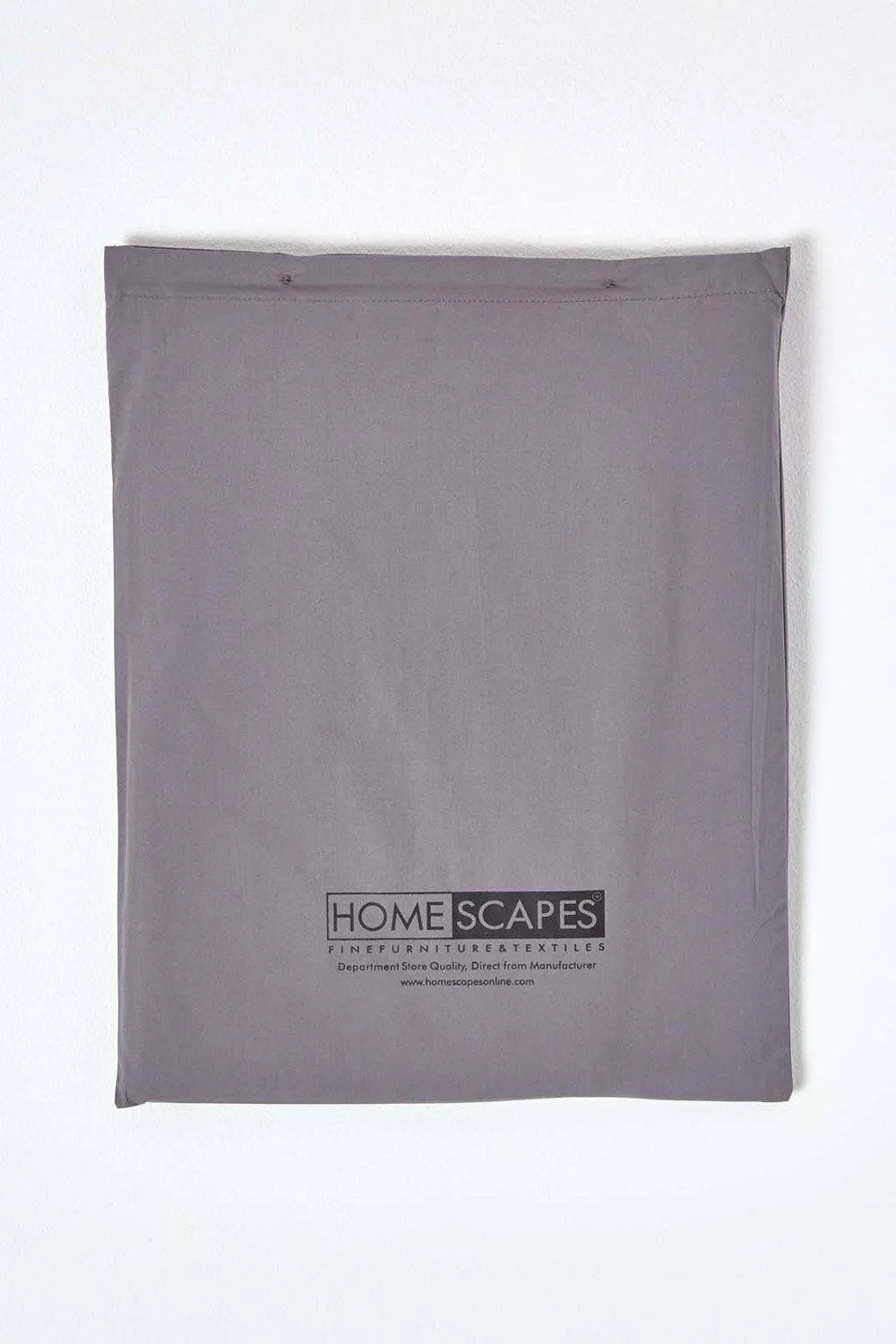 Homescapes Continental Egyptian Cotton Duvet Cover Set 200 TC in Dark Grey 5