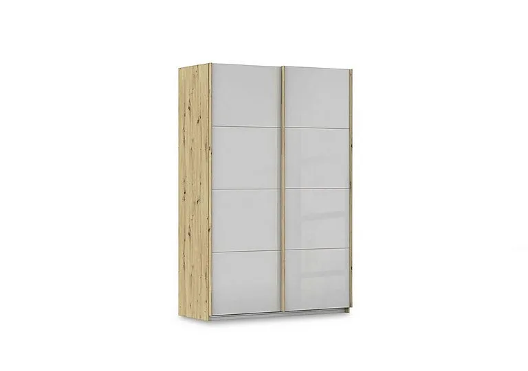 Freja 136cm 2 Door Sliding Glass Wardrobe