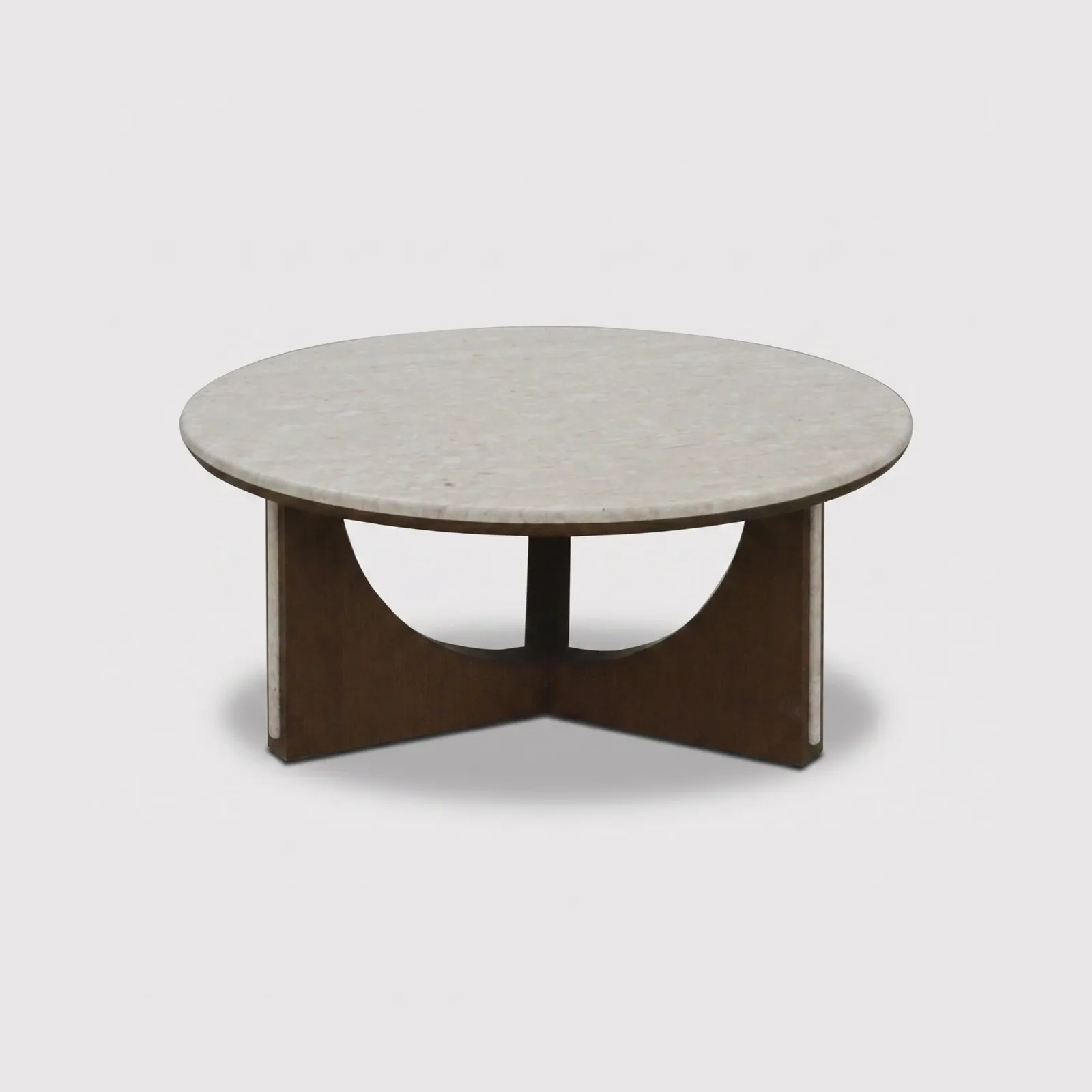 Leda Coffee Table, Round, Grey Marble | Barker & Stonehouse