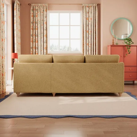 Hattie Slub Faux Linen Corner Chaise 4