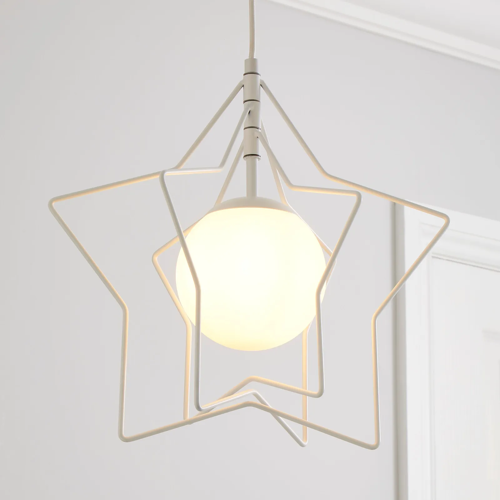 Star Ceiling Fitting White