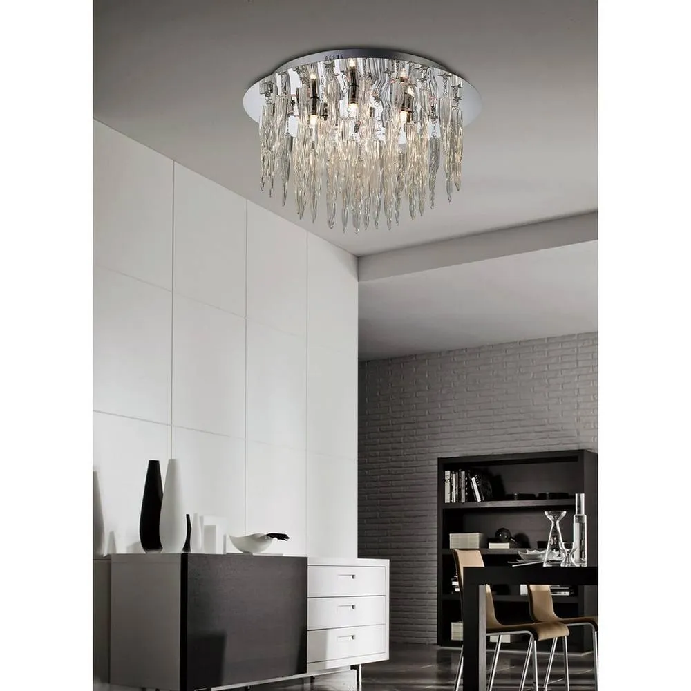 Netlighting Tropez Wall Lamp 2 Light G9 Polished ChromeGlass in Grey 4