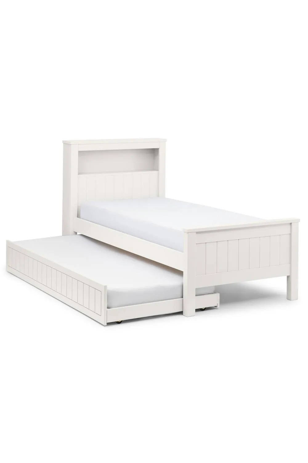 Julian Bowen Maine Bookcase Bed with Underbed Trundle in White 3