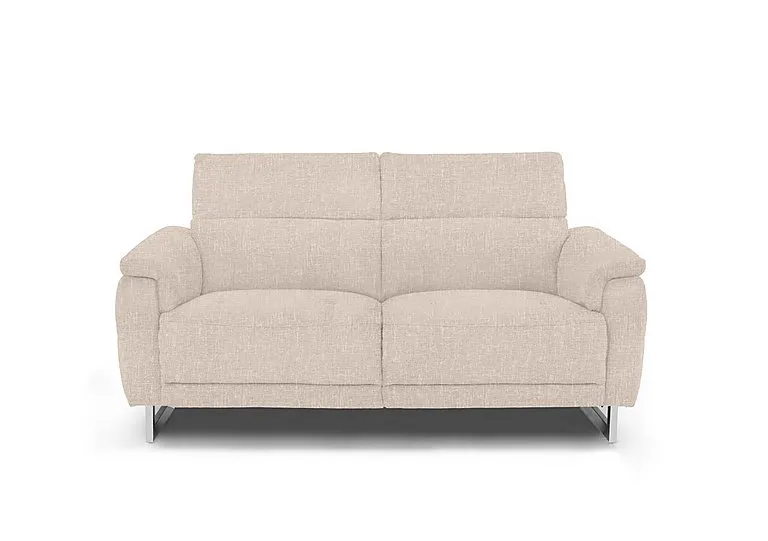 Moet 2 Seater Fabric Power Recliner Sofa with Telescopic Headrests - Anivia Nature