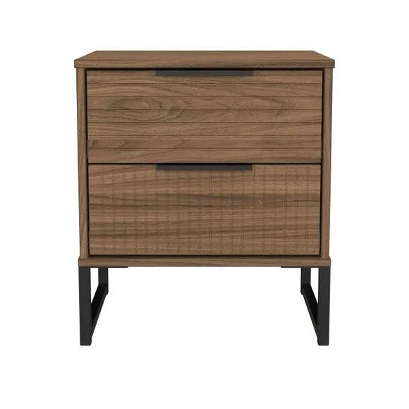 Harborne 2 Drawer Bedside Table 2