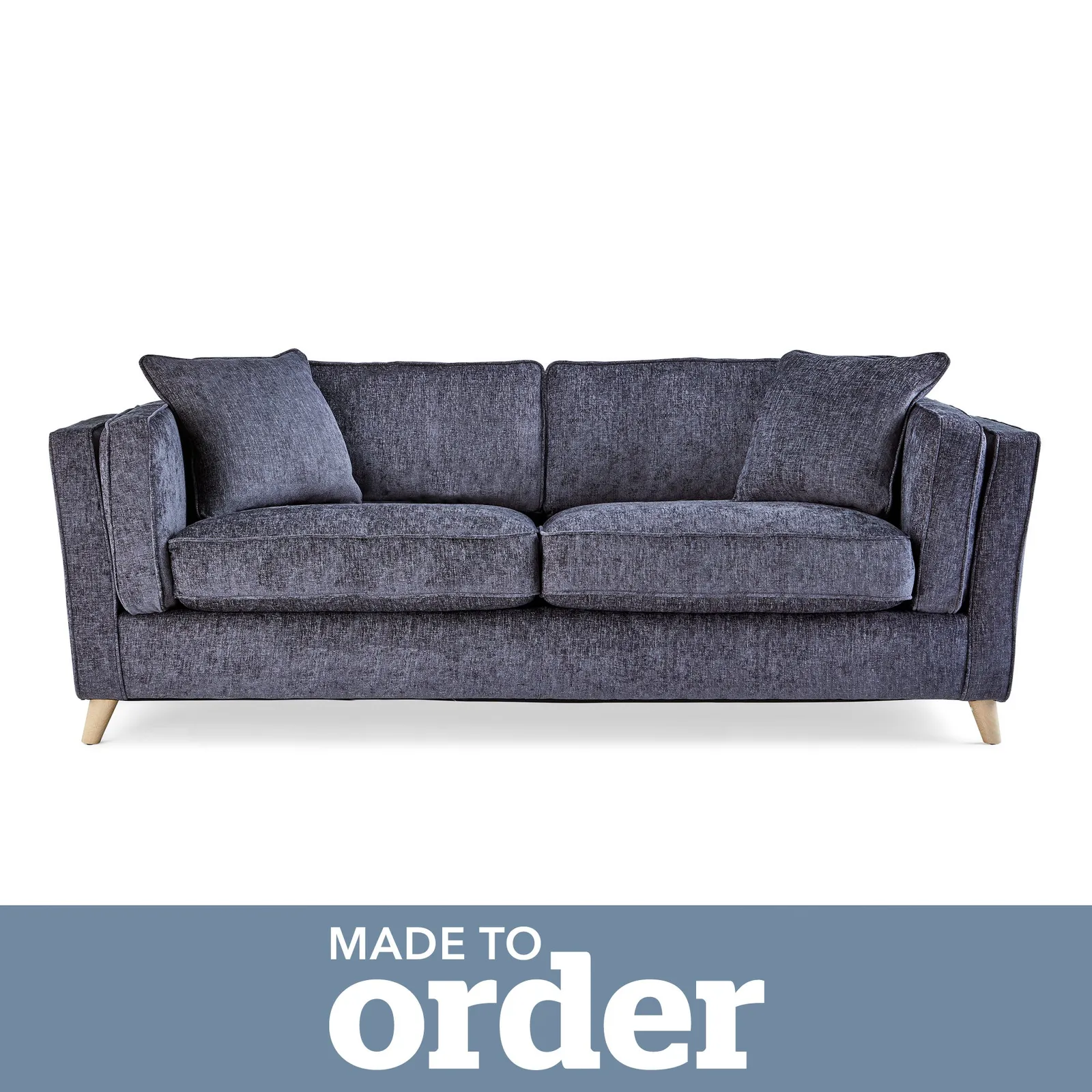 Arabella 3 Seater Sofa Luxury Chenille Premium Chenille Navy