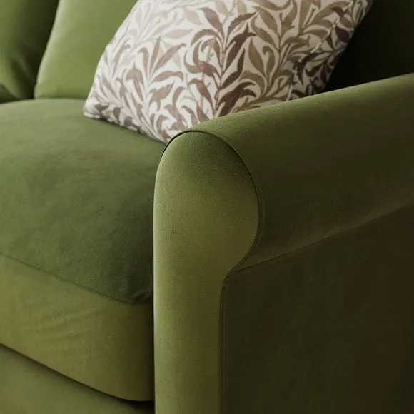 Maeve Compact Velvet 3 Seater Sofa 4