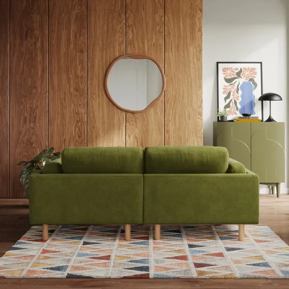 Newton Luxe Chenille Corner Chaise Sofa 3