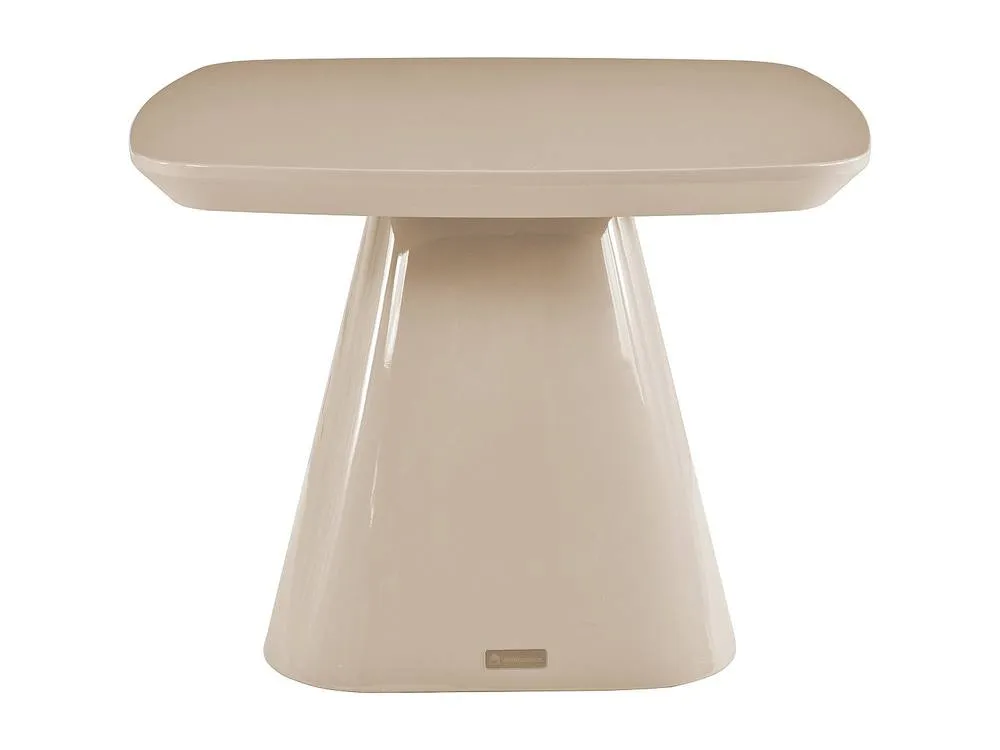 Vente-unique MDF Side Table - Lacquered Taupe - NATAZA 4