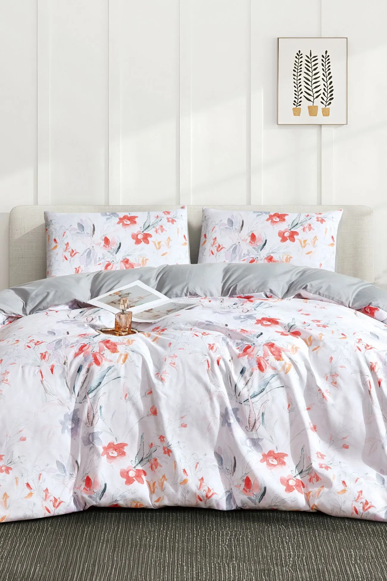 Ezysleep Olivia Floral Printed Duvet Set