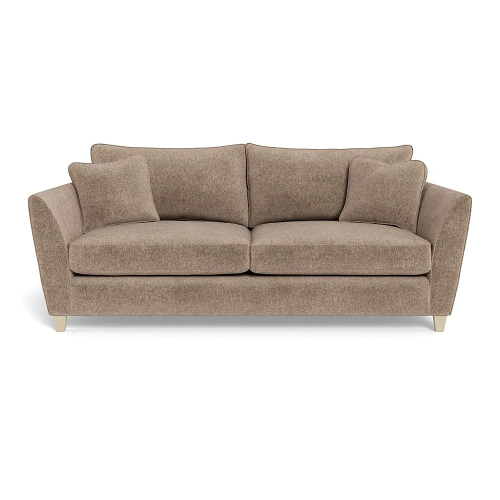 Heal's Torino 4 Seater Sofa Boucle Velvet Rocky Natural Feet 1
