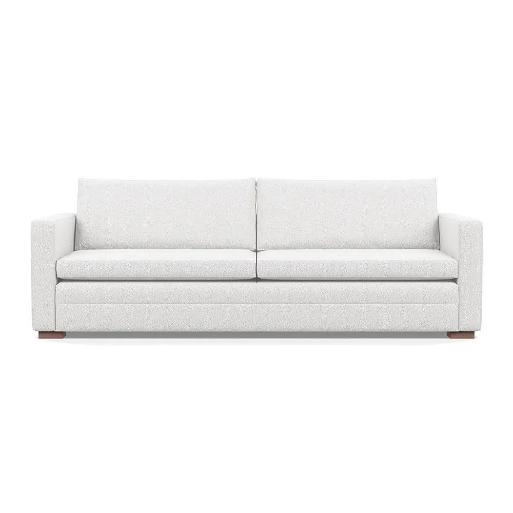 Heal's Palermo 5 Seater Sofa Loop Boucle Polar Walnut Feet 1