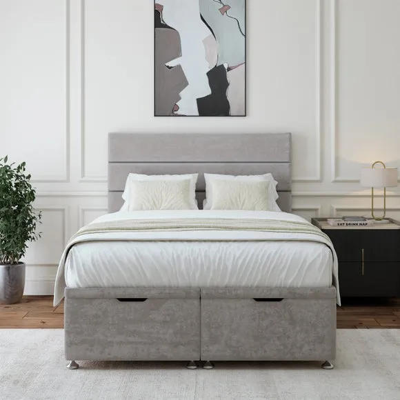 Plush Chenille End of Bed Ottoman Base 2