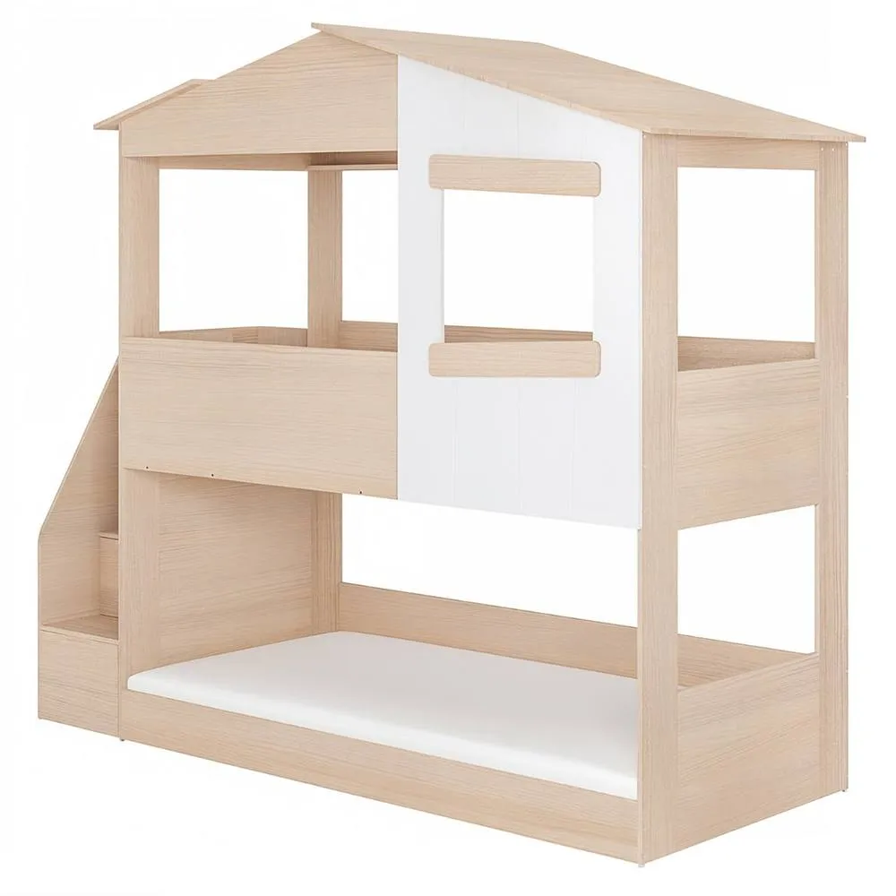 Flair Dreamland House Staircase Bunk Bed in Brown 5