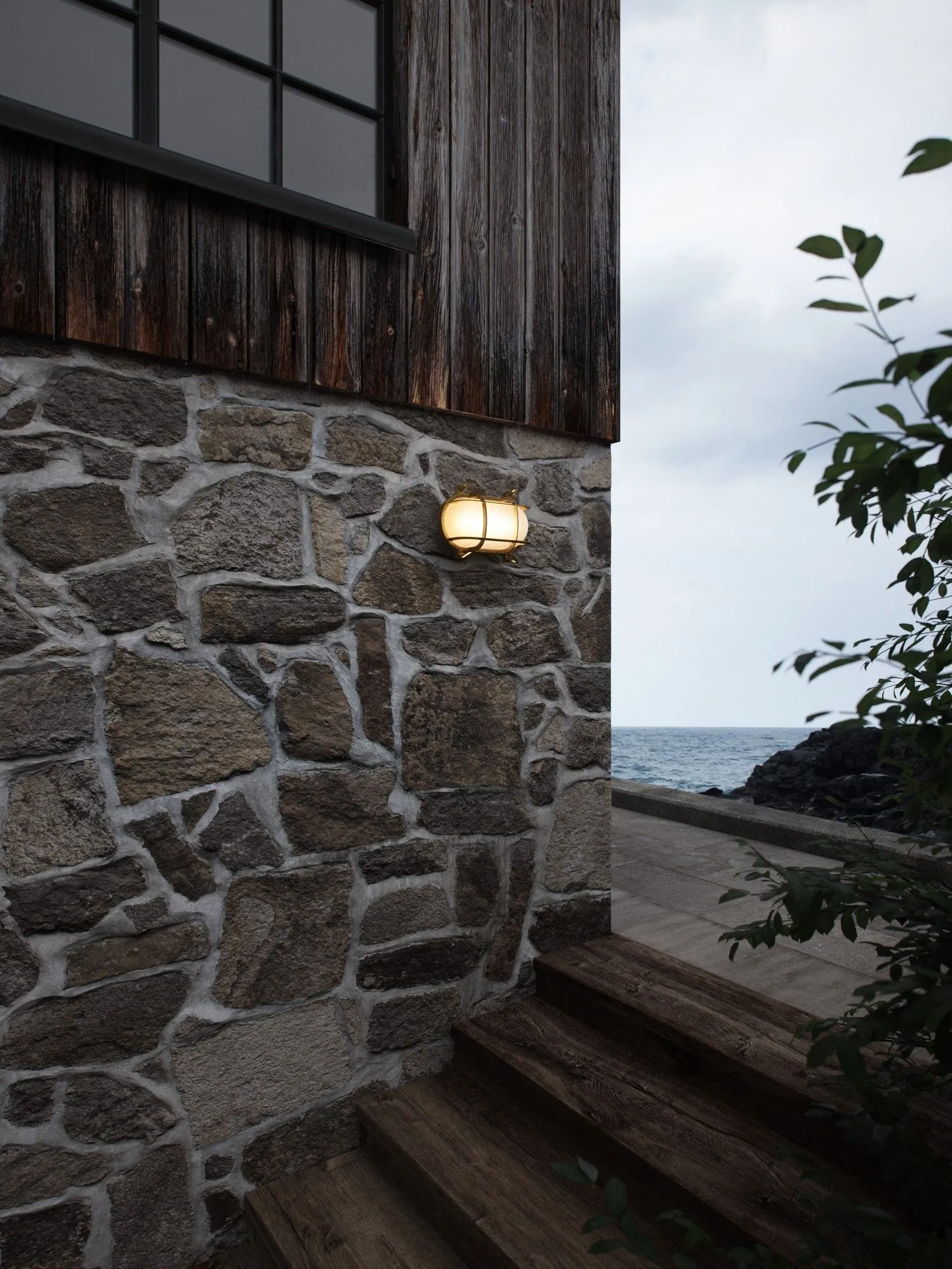 Nordlux Helford Outdoor Wall Light Brass Brass Garden E27 IP64 Mains in Gold 5