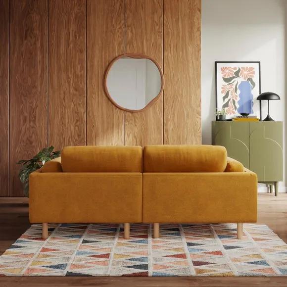 Newton Luxe Chenille Corner Chaise Sofa 3