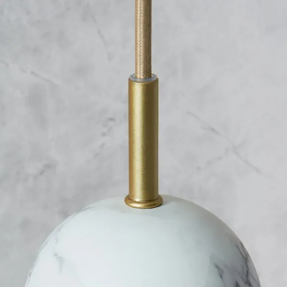 Elements Levi Marble Adjustable Pendant Light 4