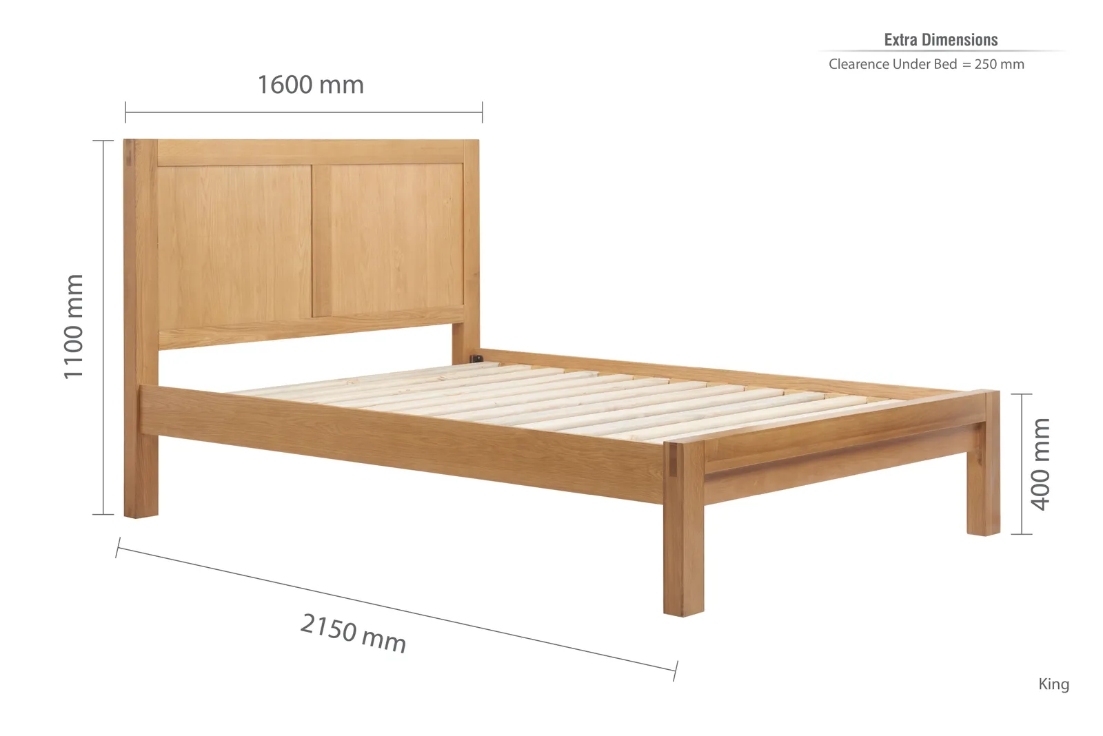 Birlea Bellevue Bed in Light Brown 6