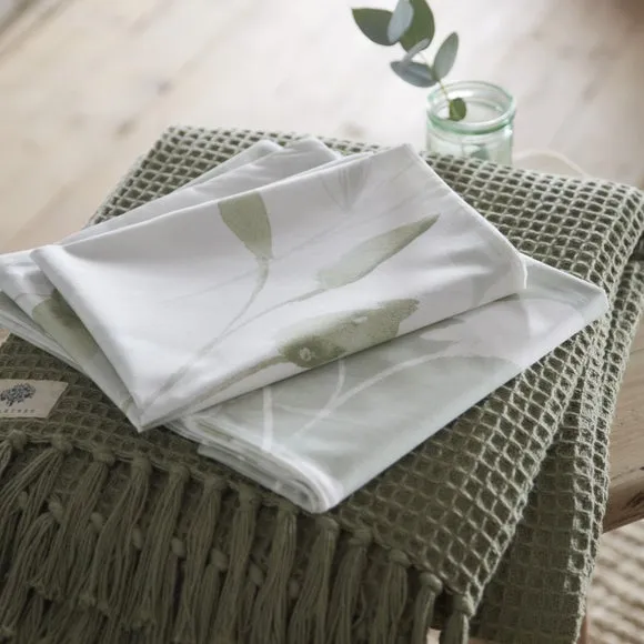 Drift Home Eliza Green Duvet Cover and Pillowcase Set 4