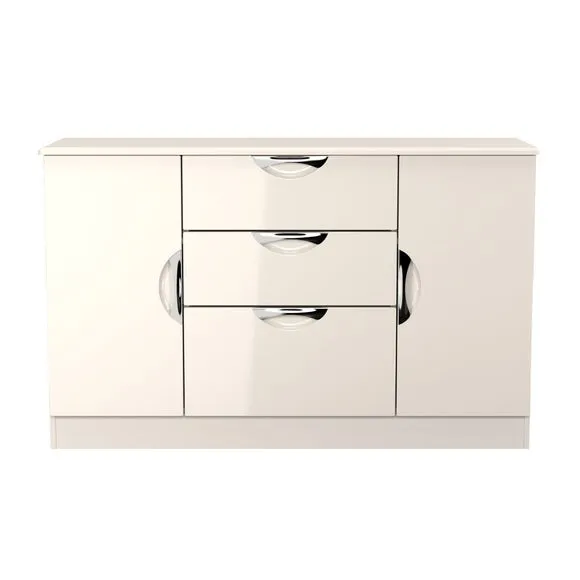 Rowe 2 Door 3 Drawer Wide Sideboard 2
