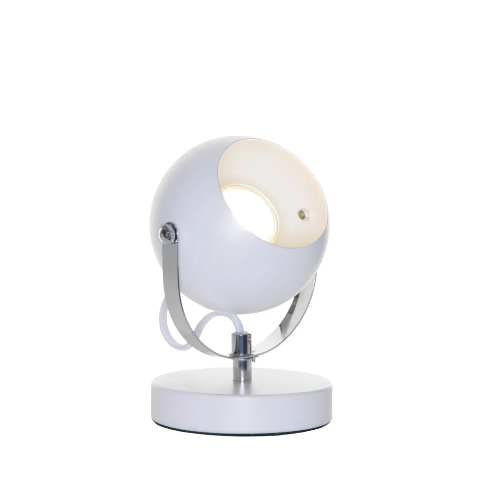 Rowan Eyeball Table Lamp, White 1