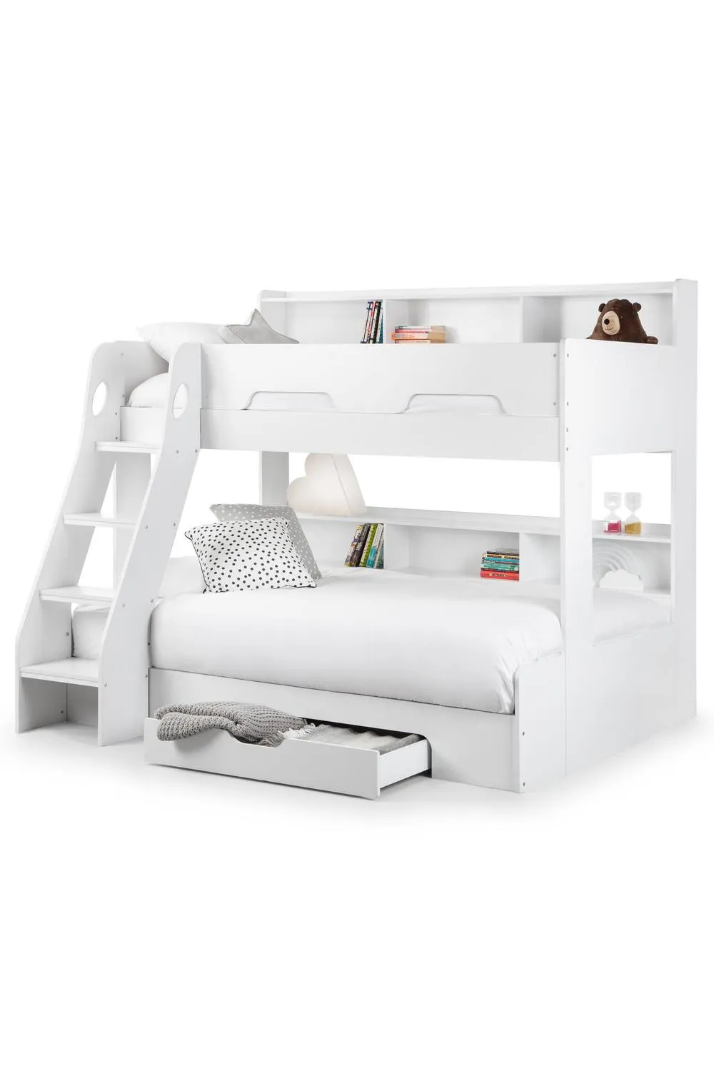 Julian Bowen Orion Triple Sleeper Bunk Bed in White 3