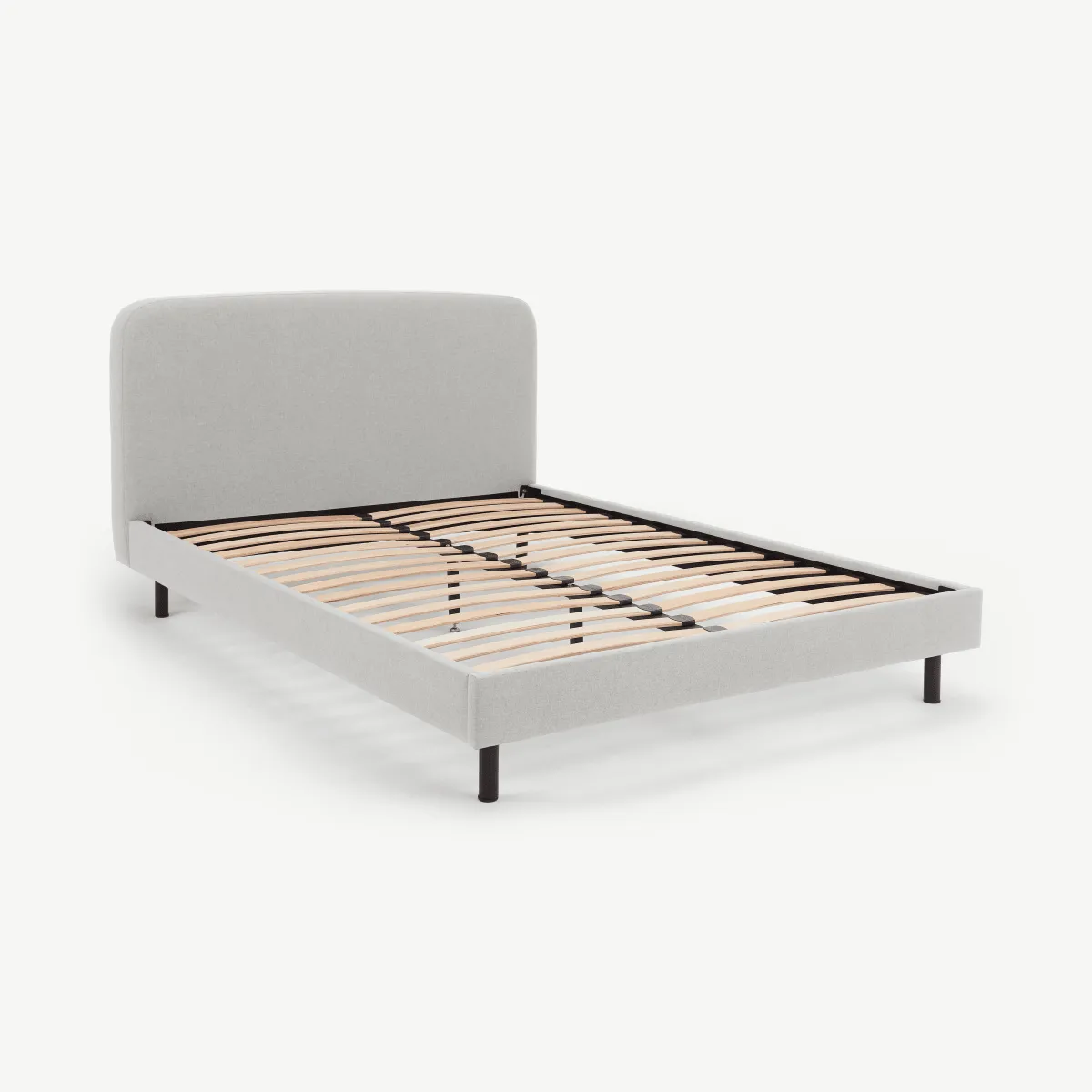 Besley Double Bed, Hail Grey