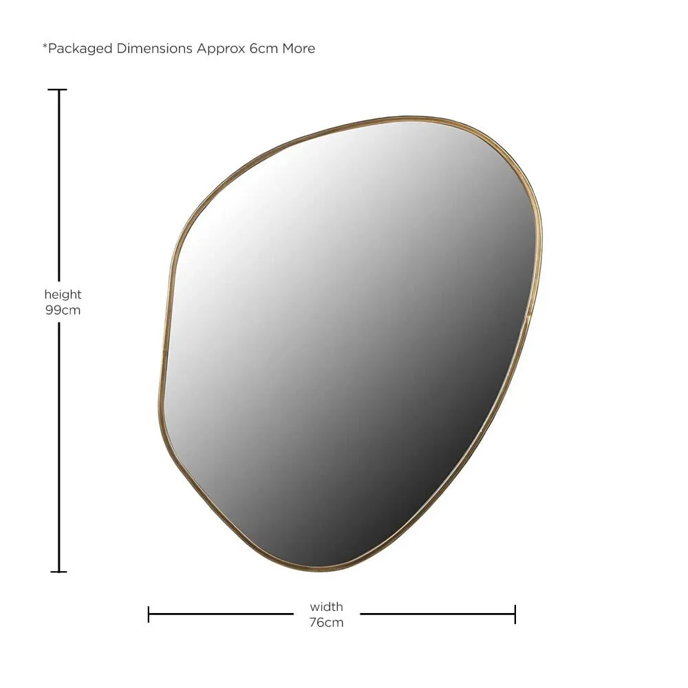 Large Gold Asymmetrical Mirror Metal | Barker & Stonehouse 3