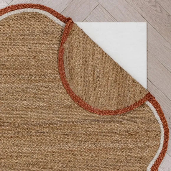 Kesia Scallop Textured Jute Rug 3