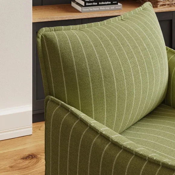 Rylee Brushed Pinstripe Occasional Armchair 4
