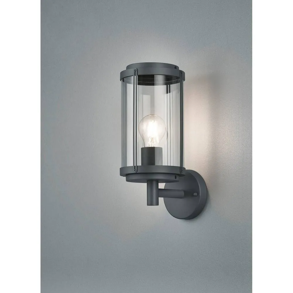 Netlighting Tanaro Vintage Outdoor Wall Lantern Anthracite IP44 UK Stock in Black 2