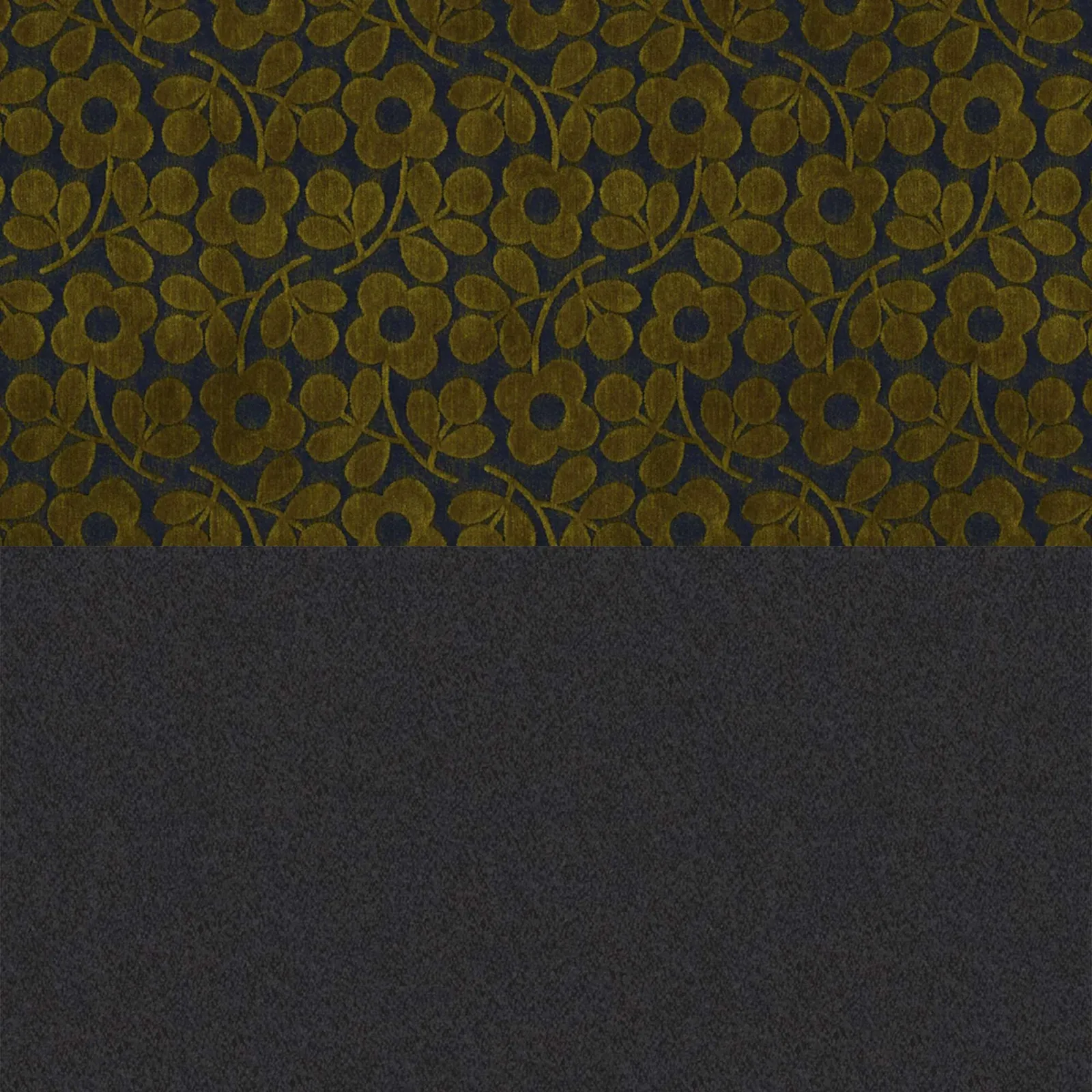 Orla Kiely Roundwood Footstool, Blue Fabric | Barker & Stonehouse 2
