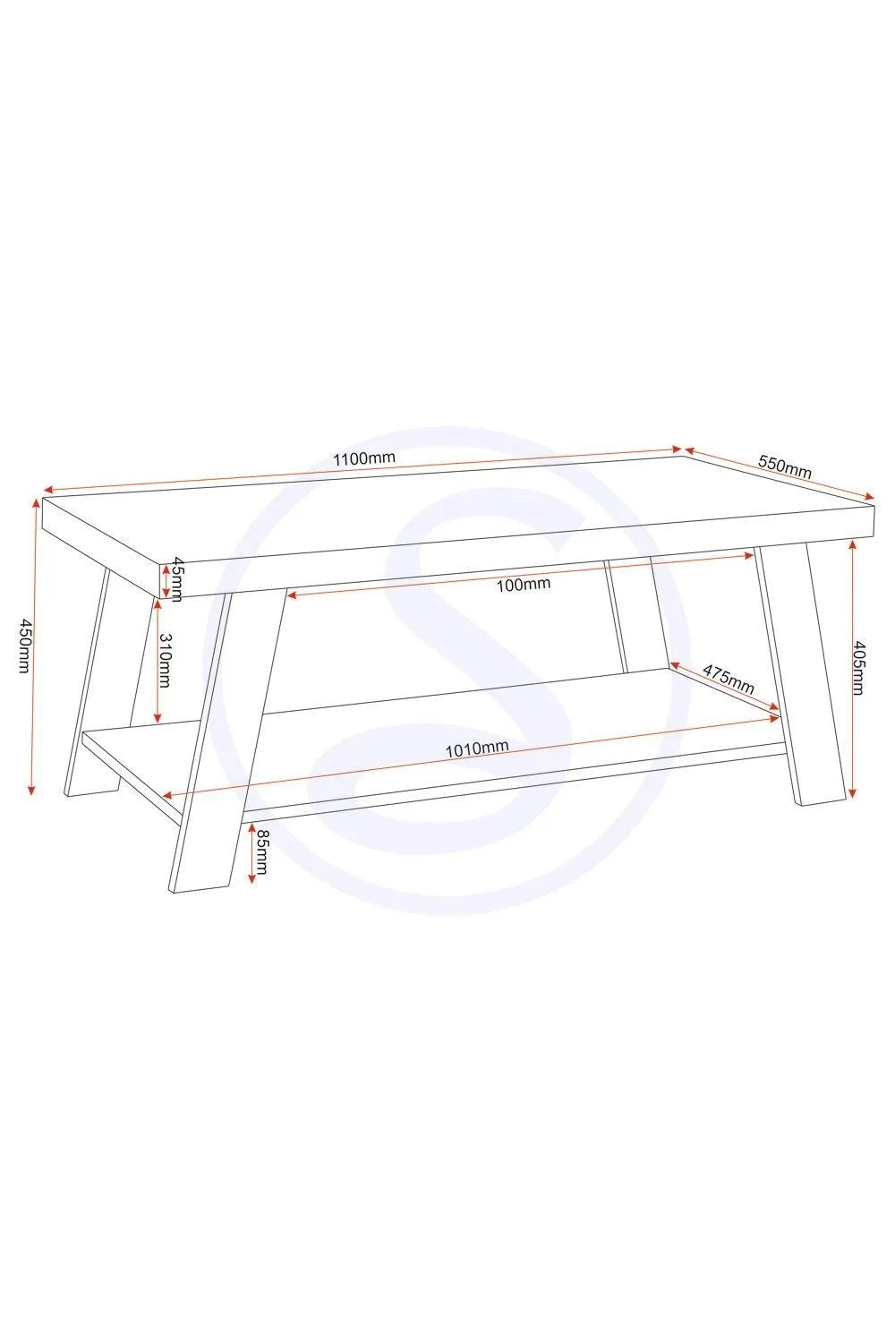 Seconique Eddie Coffee Table in Light Oak 6
