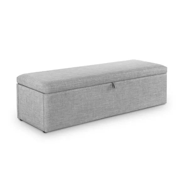 Sorrento Linen Ottoman 3