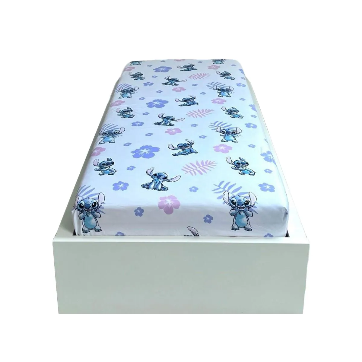 Lilo & Stitch Fitted Sheet in White