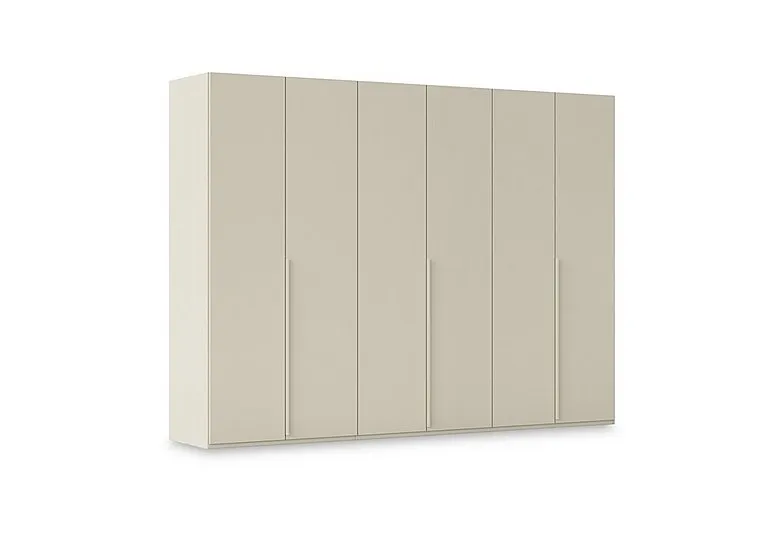 Haven 301cm 6 Door Hinged Wardrobe with Décor Doors