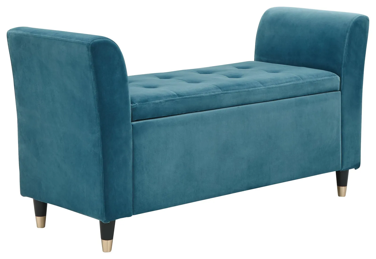 GFW Genoa Velvet Window Seat in Teal 2