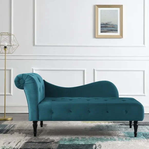 Wisteria Velvet Chaise Lounge 2