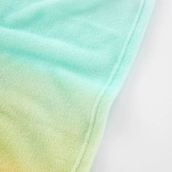 Rainbow Ombre Fleece Throw Blanket 3