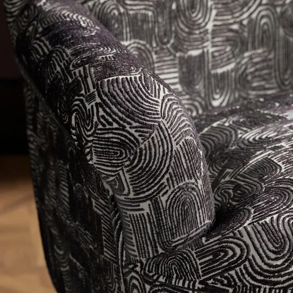 Petit Swirl Print Occasional Armchair 3
