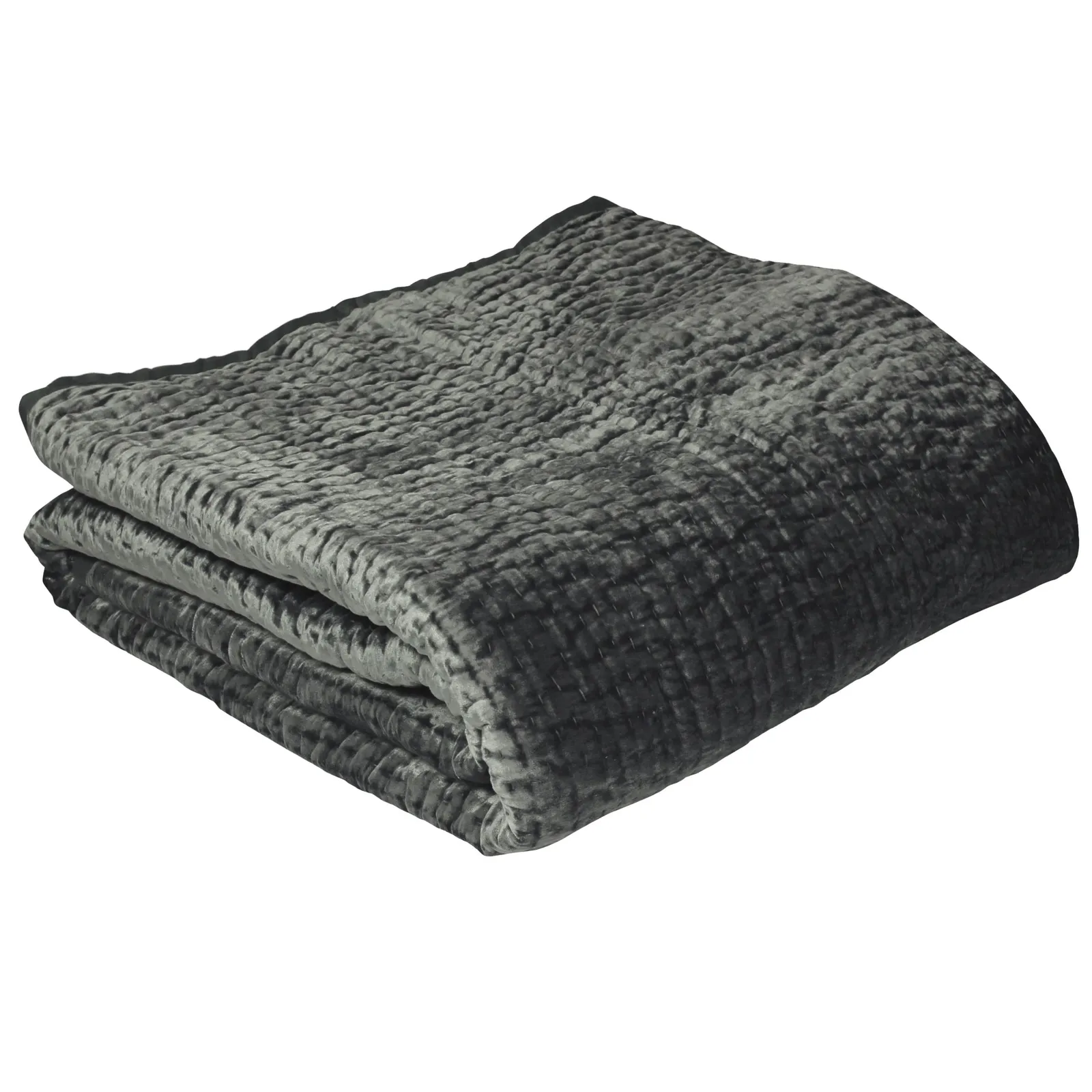 Paoletti Brooklands Quilted Bedspread in Dark Grey 3
